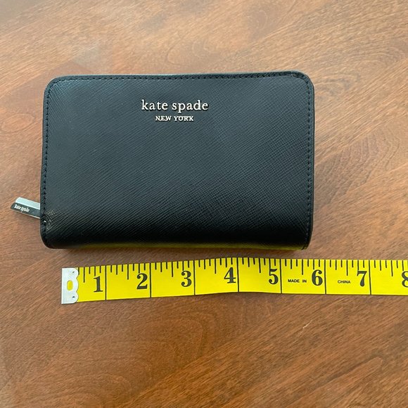 kate spade compact wallet pink and black - Picture 3 of 7